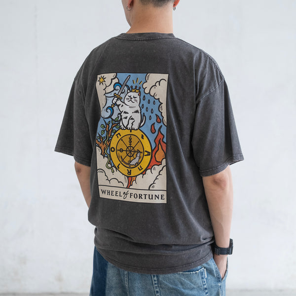 (ZT1696) Catarot V1.1 Wheel of Fortune Graphic Tee