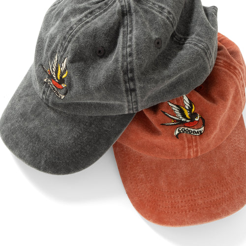 (ZC279) Swallow Embroidery Washed Cap