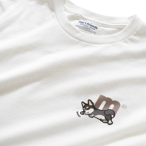 (EMT115) Make Your Own Black Shiba Zzz Graphic Tee