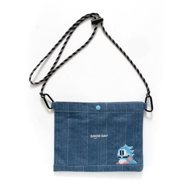 (EX462) Graphic Embroidery Sacoche