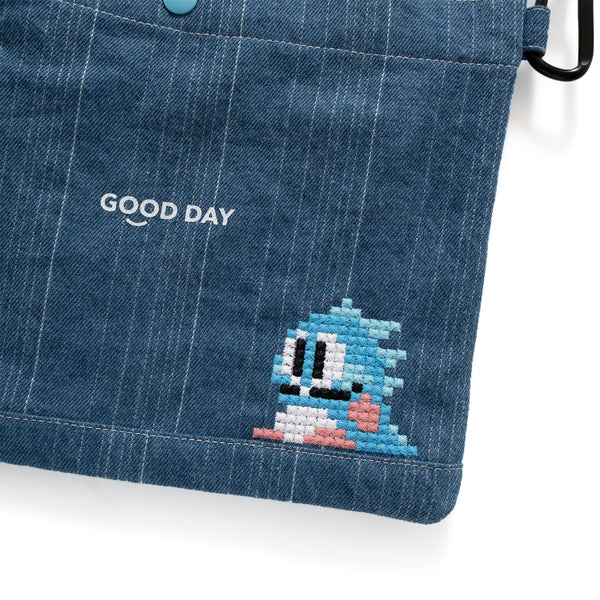 (EX462) Graphic Embroidery Sacoche