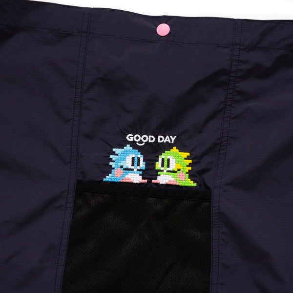 (EX463) Packable Embroidery Crossbody Bag