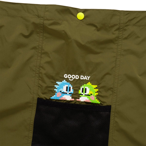 (EX463) Packable Embroidery Crossbody Bag