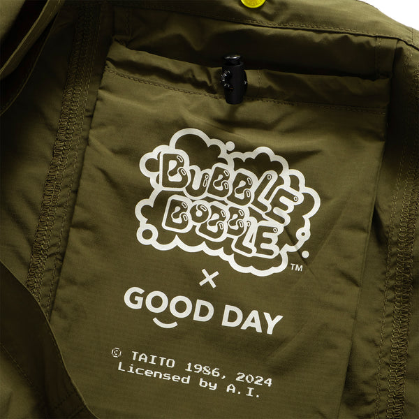 (EX463) Packable Embroidery Crossbody Bag