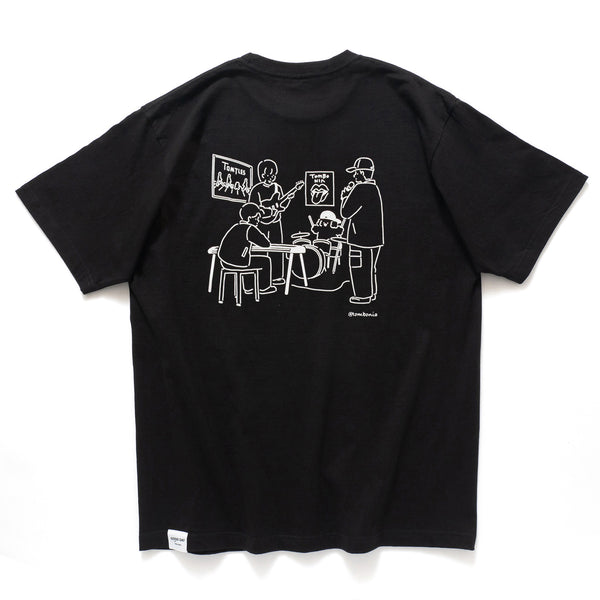 (EX592) Band Embroidery Pocket Tee