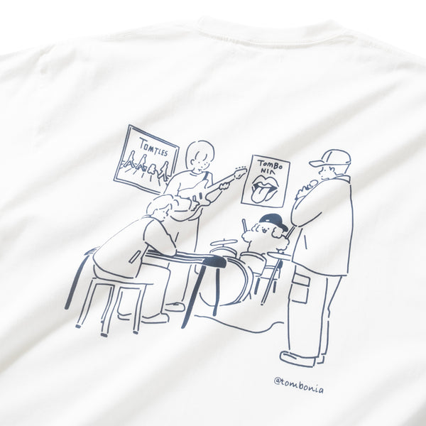 (EX592) Band Embroidery Pocket Tee