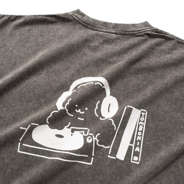 (EX594) Music Graphic Embroidery Washed Tee