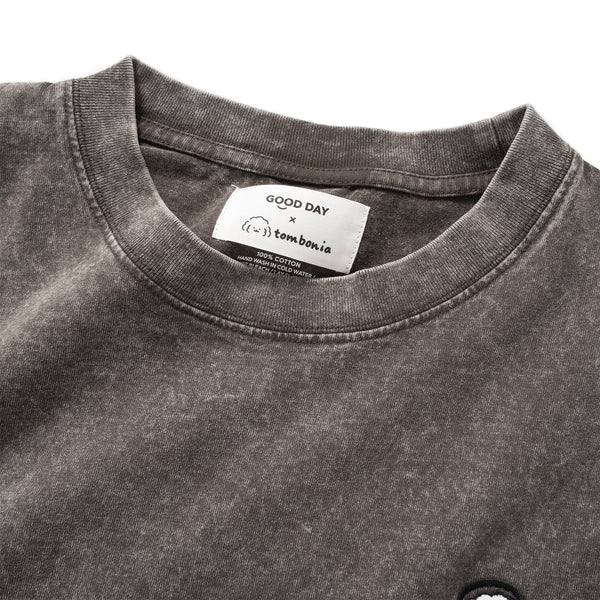 (EX594) Music Graphic Embroidery Washed Tee