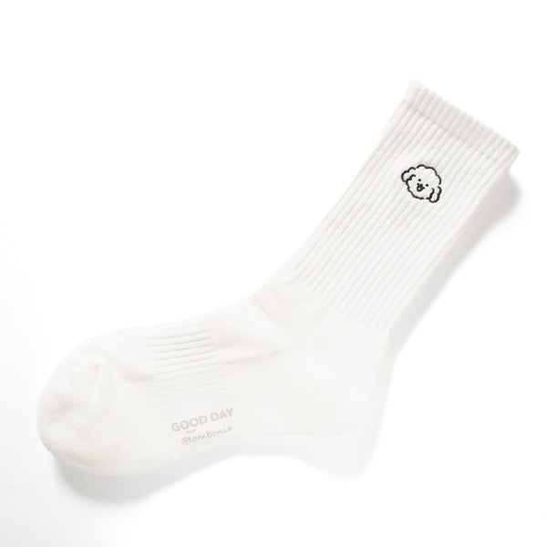 (EX597) Graphic Embroidery Socks