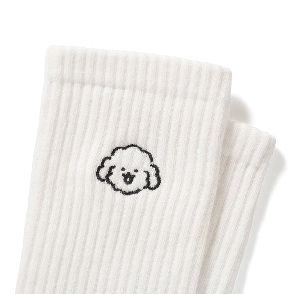 (EX597) Graphic Embroidery Socks