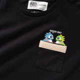 (EX459) Kids Graphic Embroidery Pocket Tee