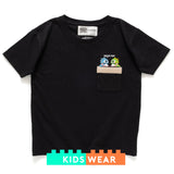 (EX459) Kids Graphic Embroidery Pocket Tee