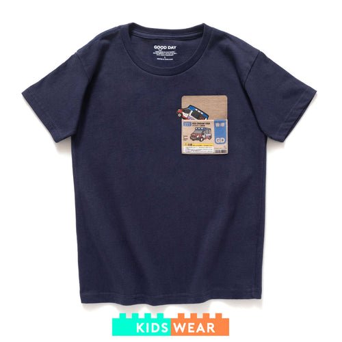 (ZT1539) Kids Toybox Ice Cream Van Pocket Tee