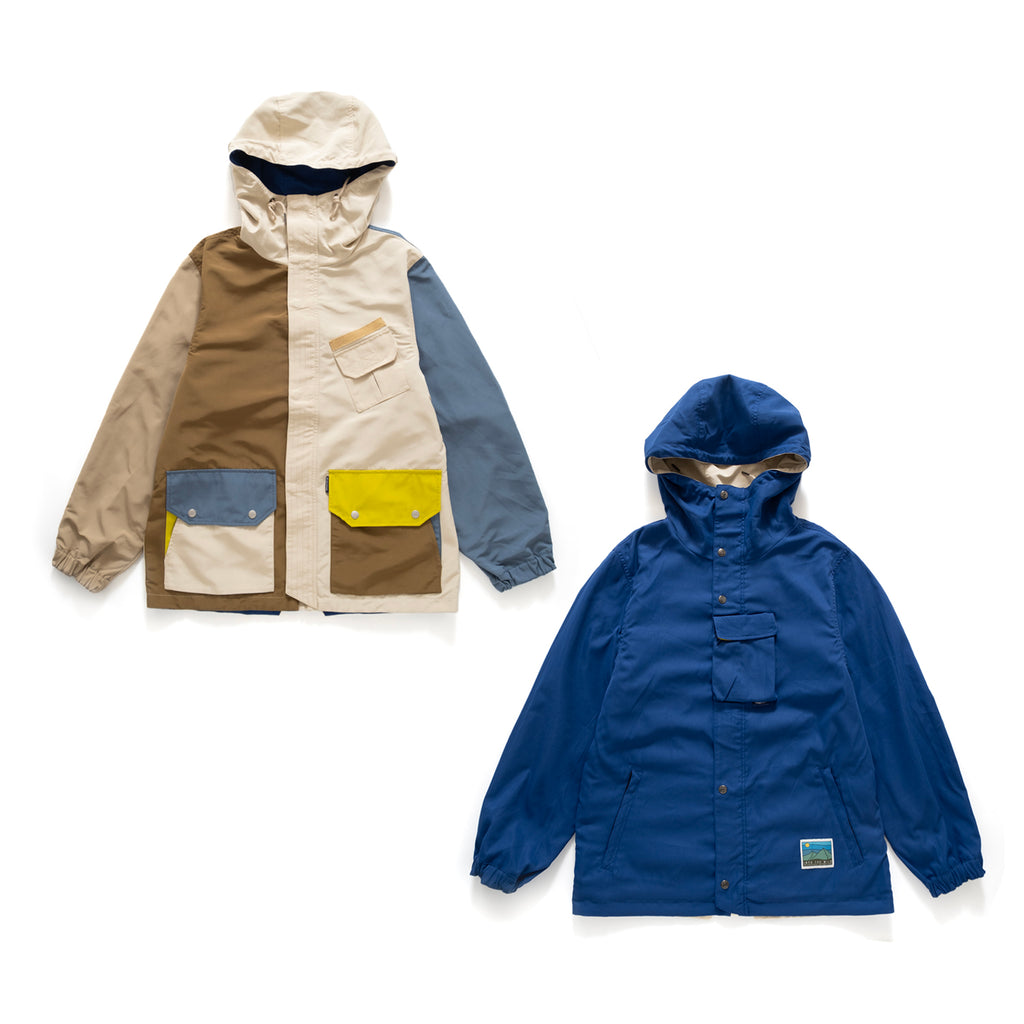 (JK326) 2 Face Crazy Patch Mountain Parka