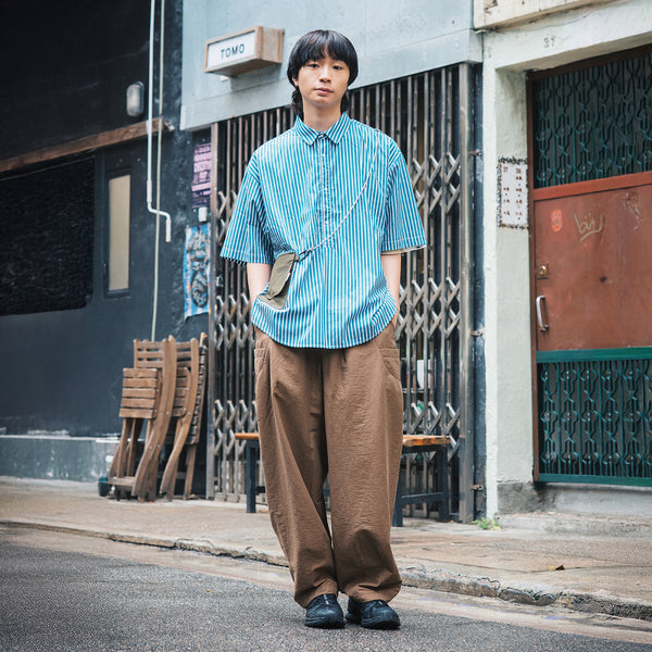 (ST453) 索繩連袋短袖恤衫