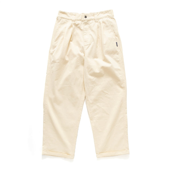 PT342) 2 Tucks Cotton Twill Pants – ad-lib