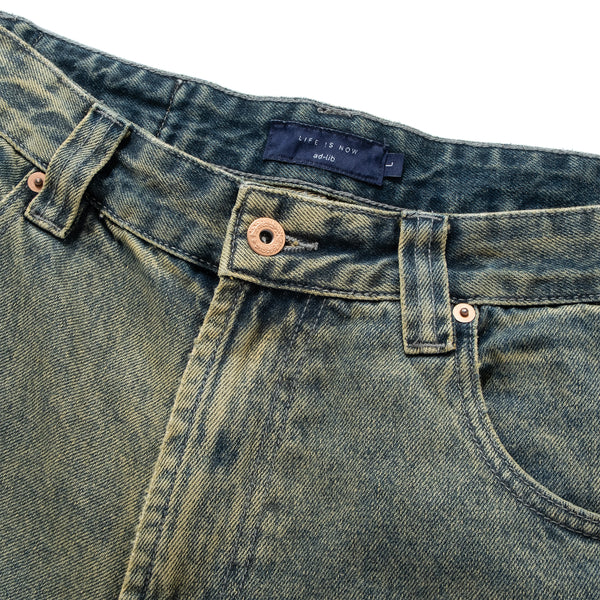 (PT407) 彎刀形牛仔褲