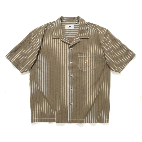 【SATIIIZ】Nemir Stripe Short Sleeve T-shirt Jay Stripe Short Sleeve Shirt - satiiiz