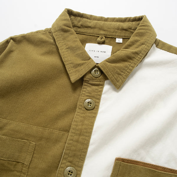 (ST470) Patchwork Shirt