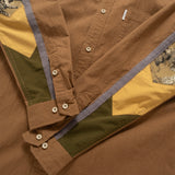 (ST471) Sleeve Patchwork Shirt