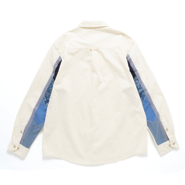 (ST471) Sleeve Patchwork Shirt
