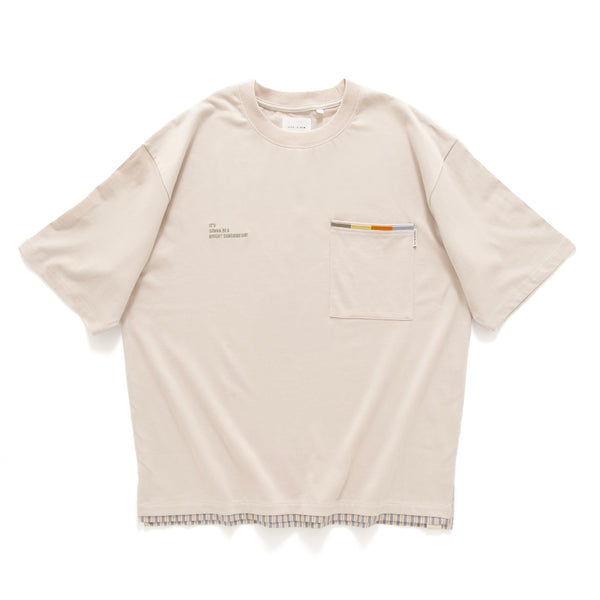 (TP1287) 刺繡口袋Tee