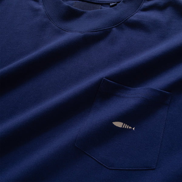 (TP1306) Fish Logo Embroidery Pocket Tee
