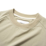 (TP1338) Contrast Cropped Sleeve Cool Touch Tech Tee