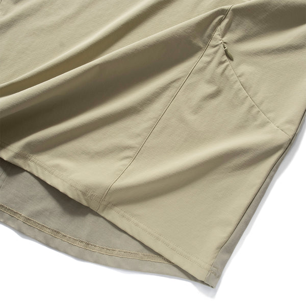 (TP1338) Contrast Cropped Sleeve Cool Touch Tech Tee