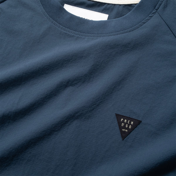 (TP1338) Contrast Cropped Sleeve Cool Touch Tech Tee