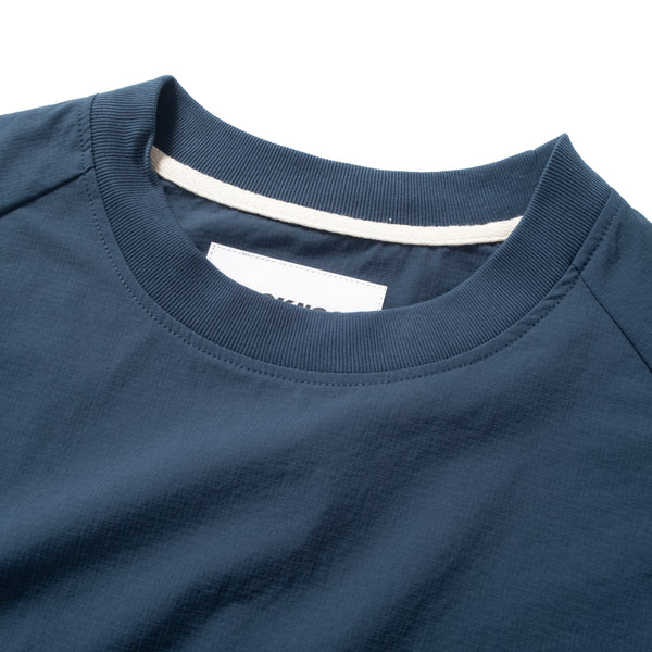 (TP1338) Contrast Cropped Sleeve Cool Touch Tech Tee