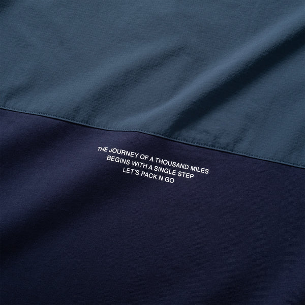 (TP1338) Contrast Cropped Sleeve Cool Touch Tech Tee