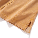 (TP1620) Wash Raw Edge Cropped Sleeve Tee