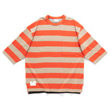 (TP1659) Stripe Contrast Tee