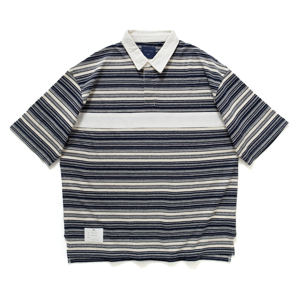 (TP931) Stripe Rugby Tee