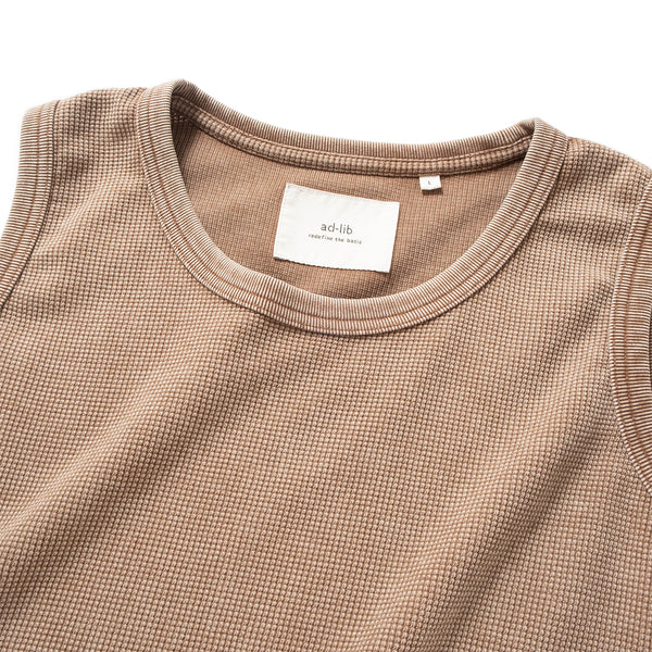 (VT1641) Washed Waffle Tank Top