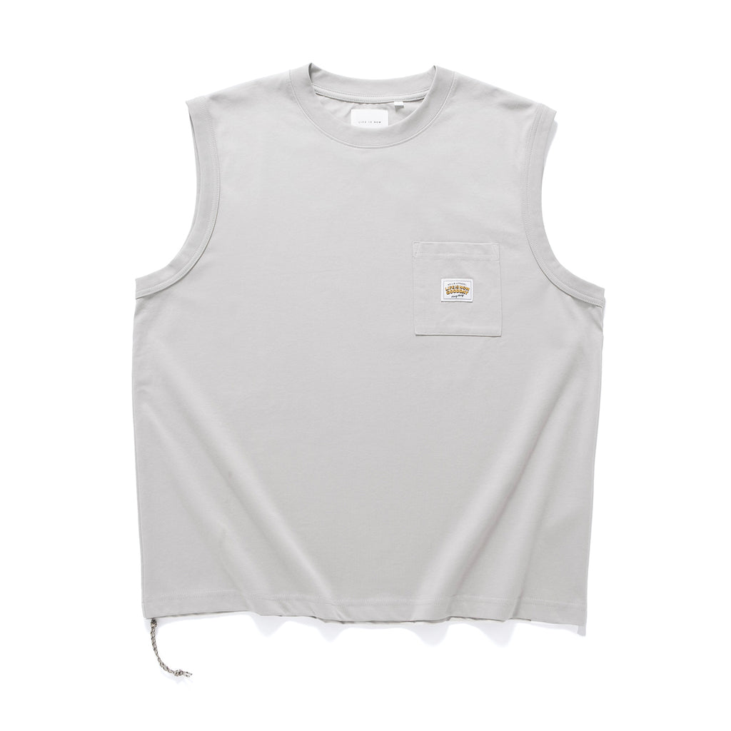 (VT1672) Cool Touch Drawstrings Tank Top