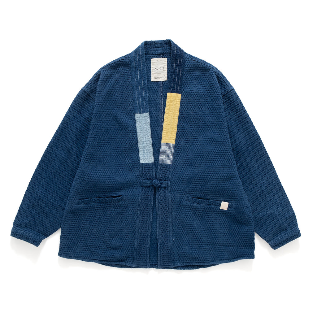 (YJ337) Indigo Patchwork Kimono