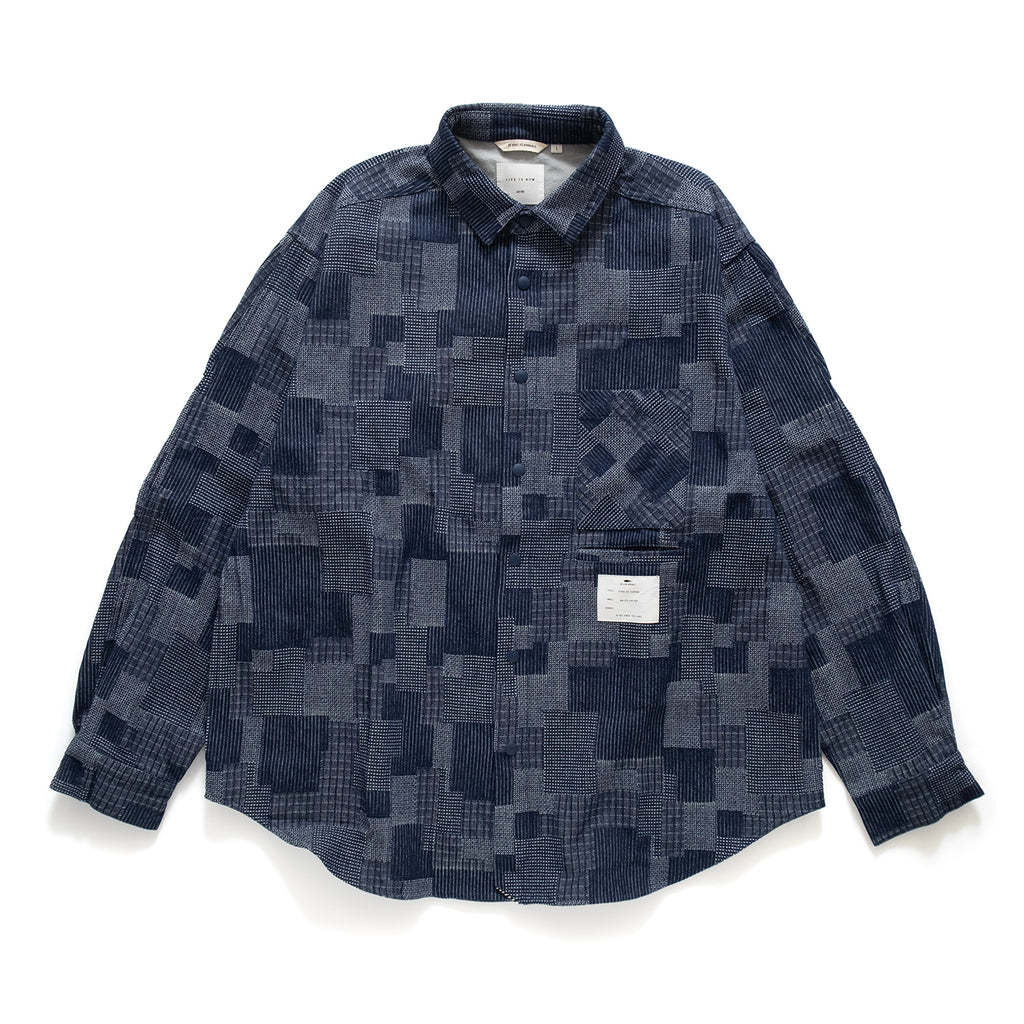 (YS336) Jacquard Denim Shirt