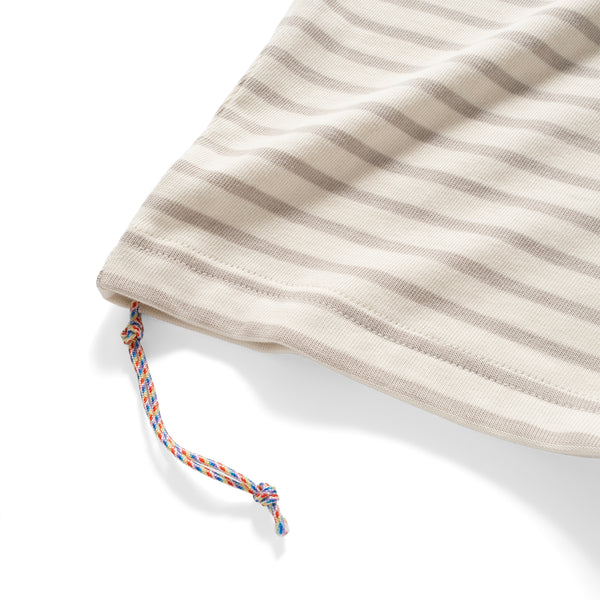 (YT1678) Border Drawstrings Pocket Tee