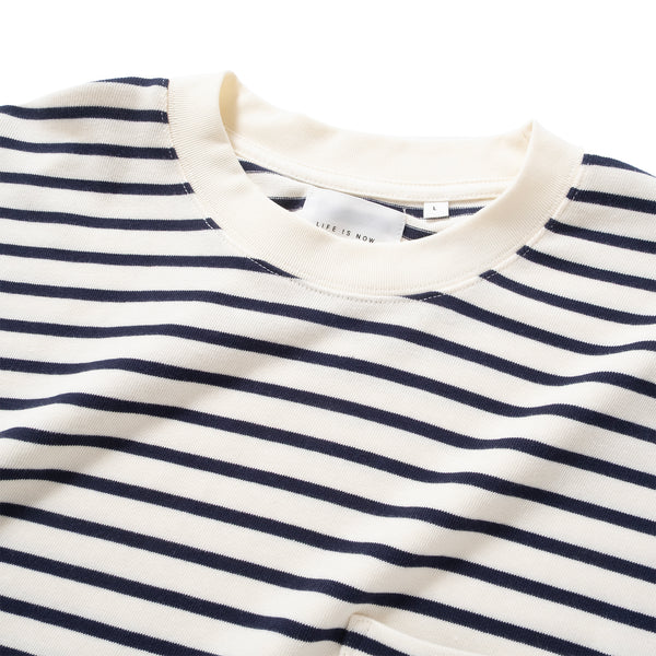 (YT1678) Border Drawstrings Pocket Tee