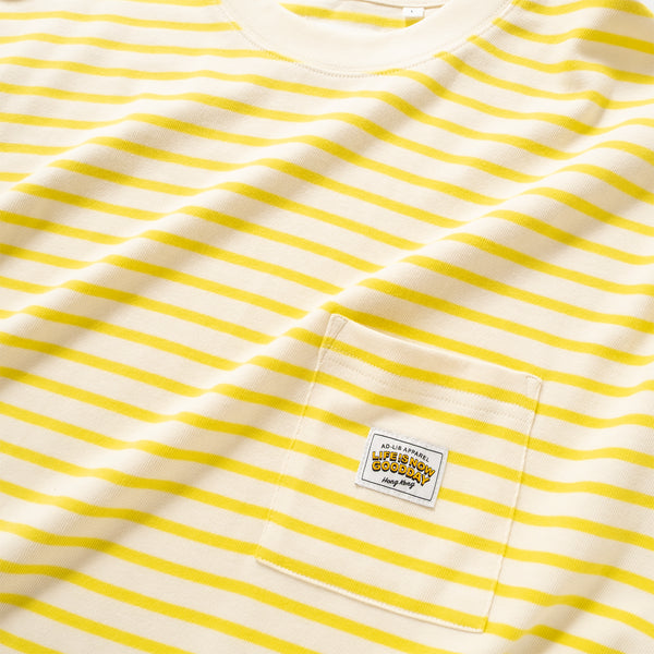 (YT1678) Border Drawstrings Pocket Tee