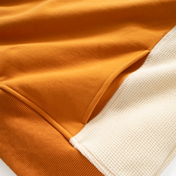 (YW412) Embroidery Sleeve Patch Hoodie