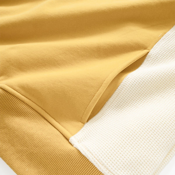 (YW412) Embroidery Sleeve Patch Hoodie