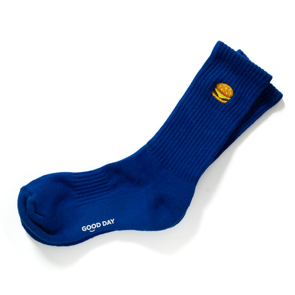 (ZA103) Burger Graphic Emroidery Socks