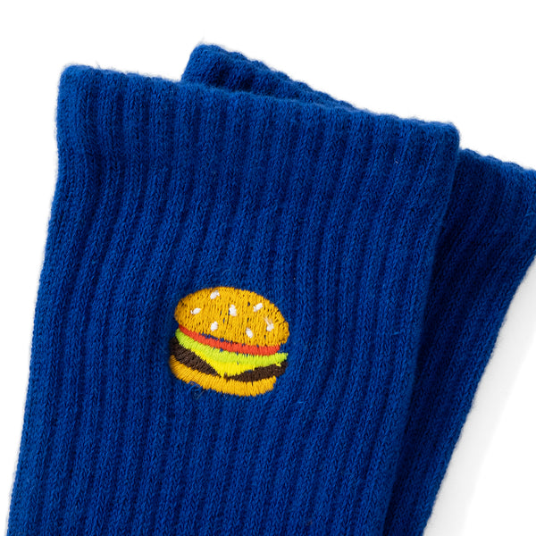 (ZA103) Burger Graphic Emroidery Socks