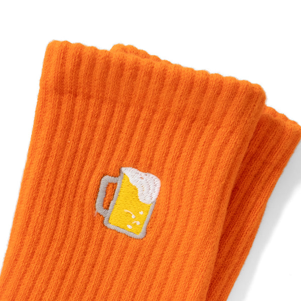 (ZA104) Beer Graphic Emroidery Socks