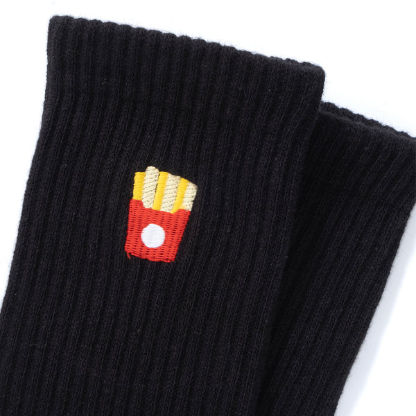(ZA105) Fries Graphic Emroidery Socks