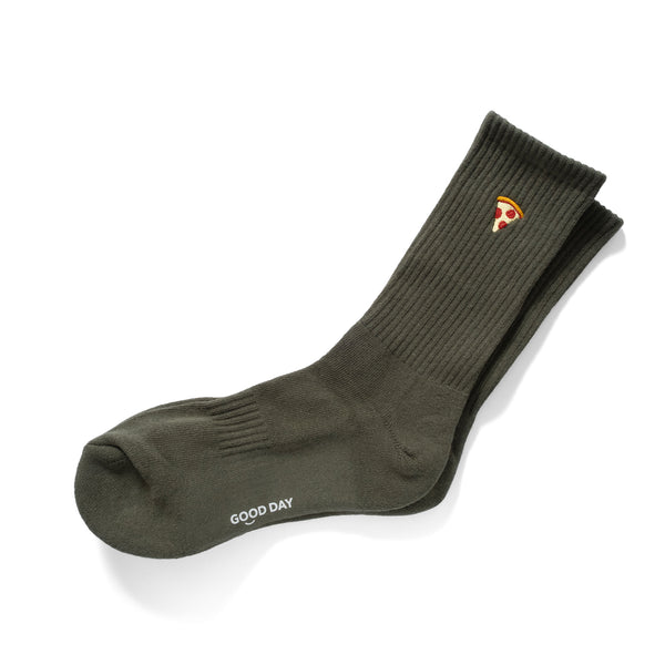 (ZA106) Pizza Graphic Emroidery Socks