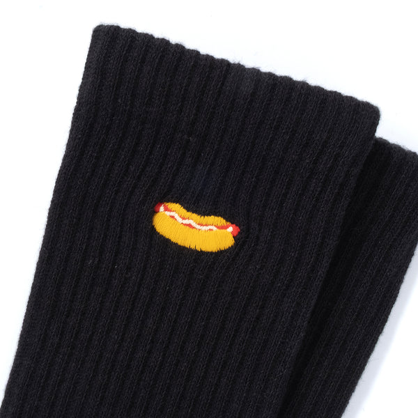 (ZA107) Hotdog Graphic Emroidery Socks
